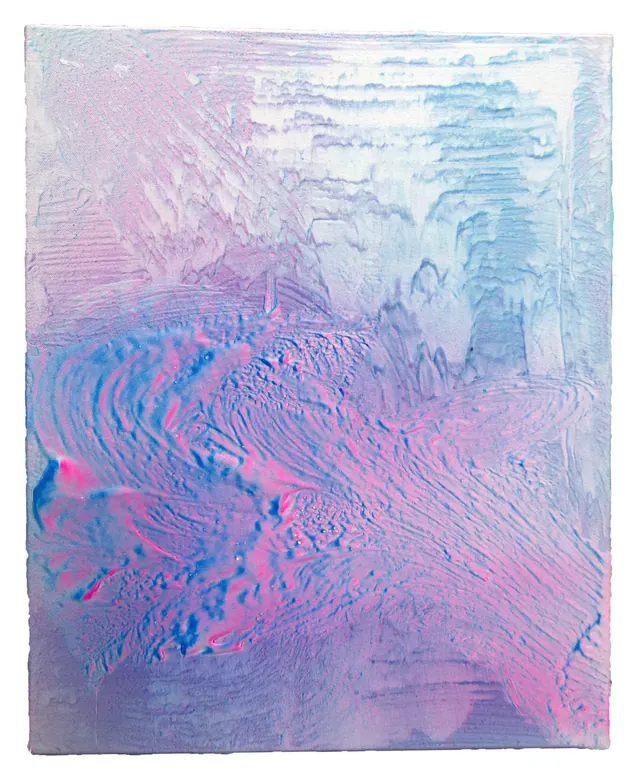 Abstract Textured Painting, organic, abstract, cool