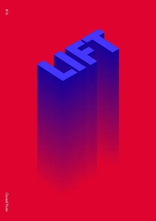 3D Typography Graphic, 3d-render, geometric, vibrant
