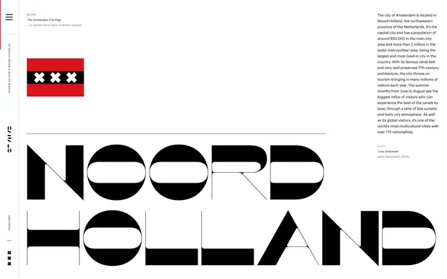 Noord Holland Identity System, minimal, swiss, high-contrast