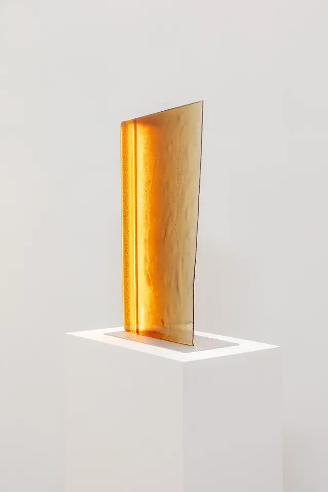 Amber Glass Sculpture Mockup