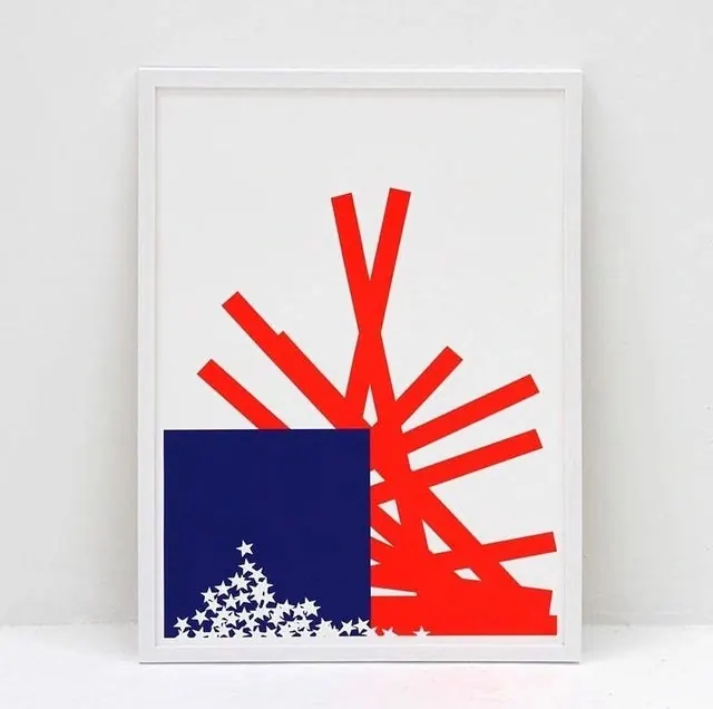 Abstract Geometric Composition, minimal, geometric, high-contrast
