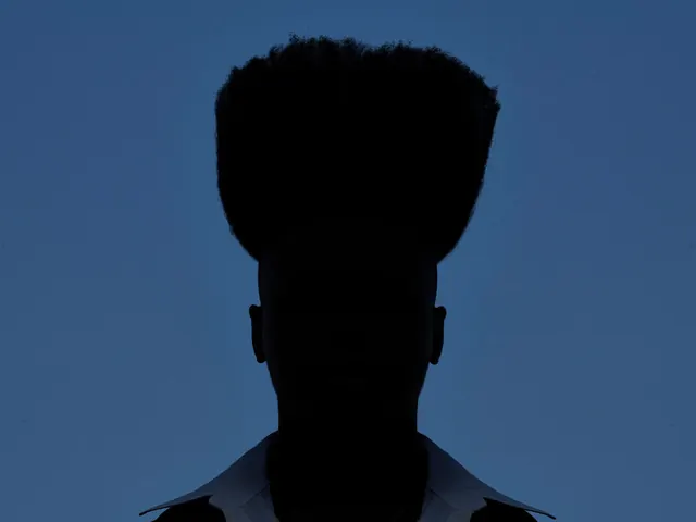 Silhouette Portrait, minimal, monochrome, dark
