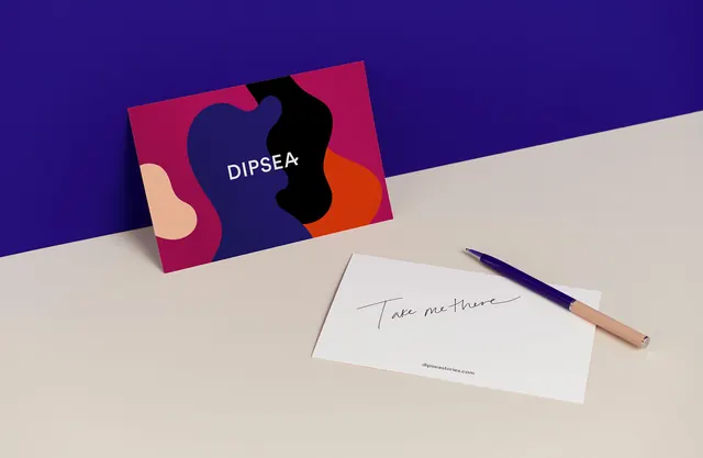 ORSEA Brand Identity Mockup, minimal, geometric, vibrant