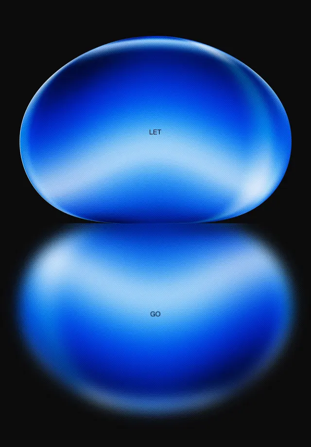 Blue 3D Sphere Reflection, 3d-render, minimal, dark