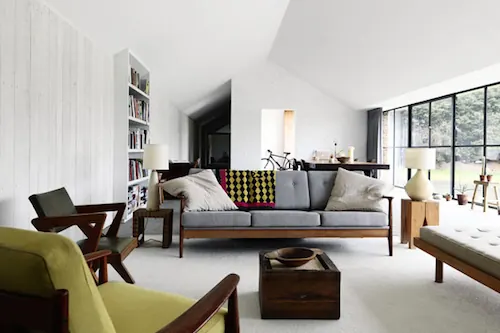 Modern Living Room Interior, minimal, light-mode, light