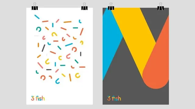 Abstract Geometric Pattern Identity, playful, geometric, vibrant