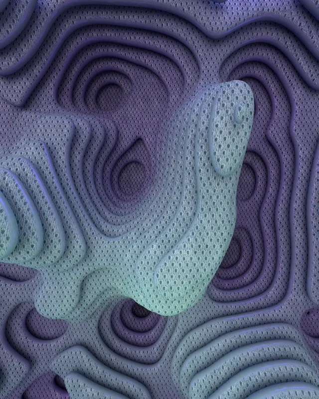 Abstract 3D Topography, abstract, geometric, cool