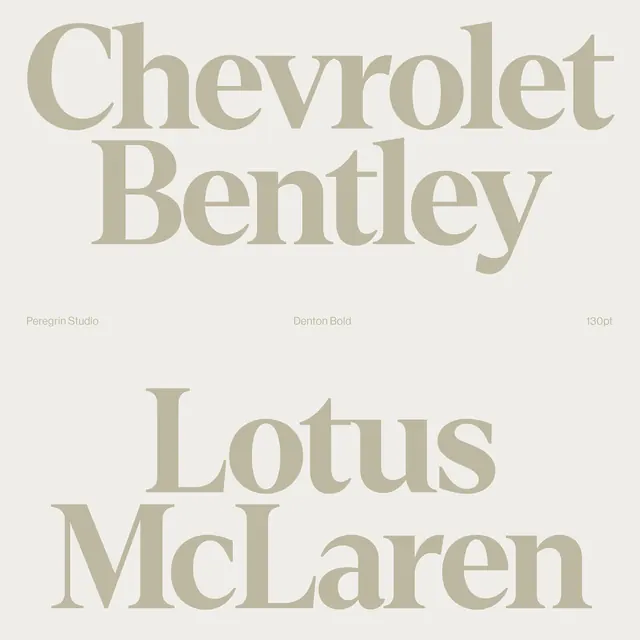 Automotive Brand Typography Study