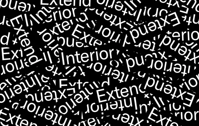 QTM branding typographic pattern, monochrome, technical, dark