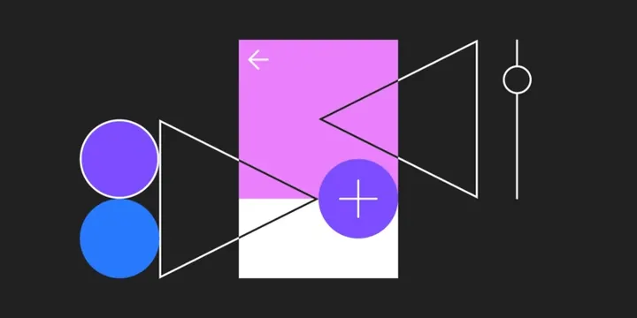Geometric Abstract Graphic, minimal, geometric, vibrant