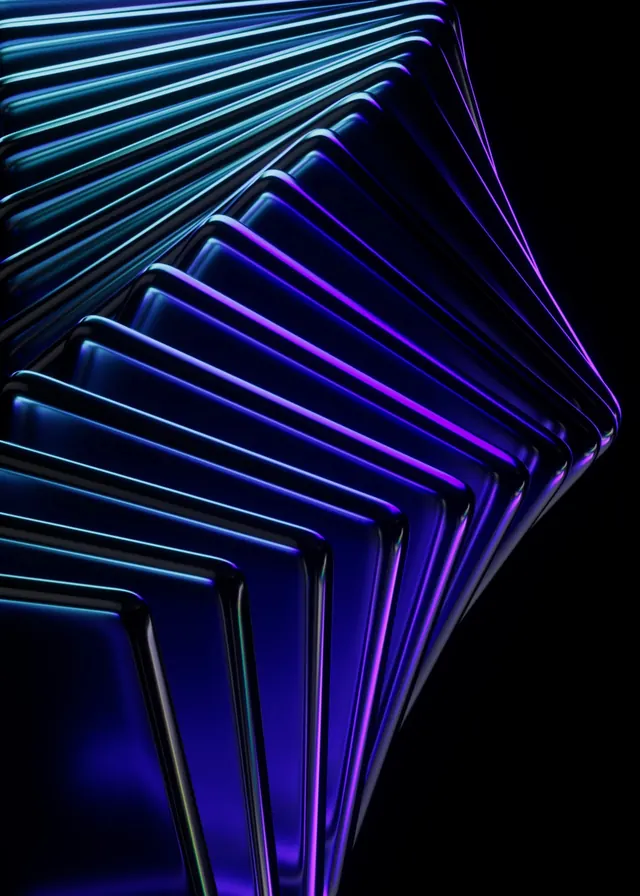 Abstract Geometric Gradient Layers, gradient-heavy, geometric, vibrant