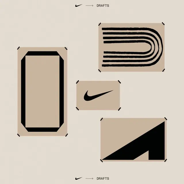 Abstract Geometric Identity Elements, minimal, swiss, muted