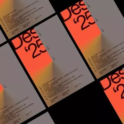 Magazine covers with warm gradient overlays, editorial, geometric, warm