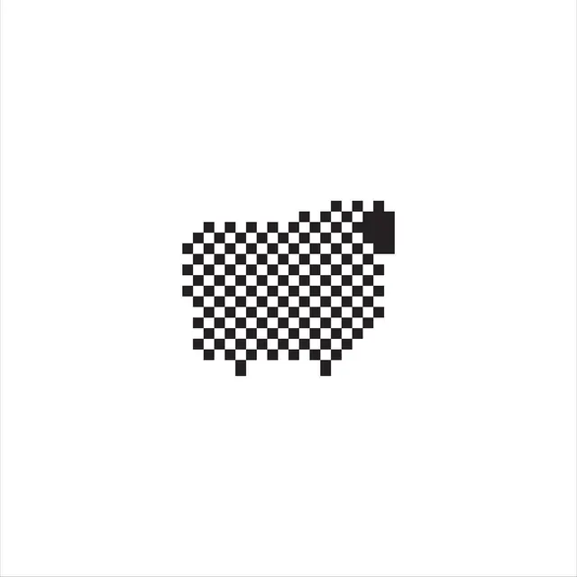 Minimal monochrome abstract graphic, minimal, monochrome, high-contrast