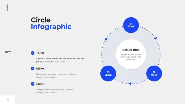 Circle infographic process diagram, infographic, flat, light