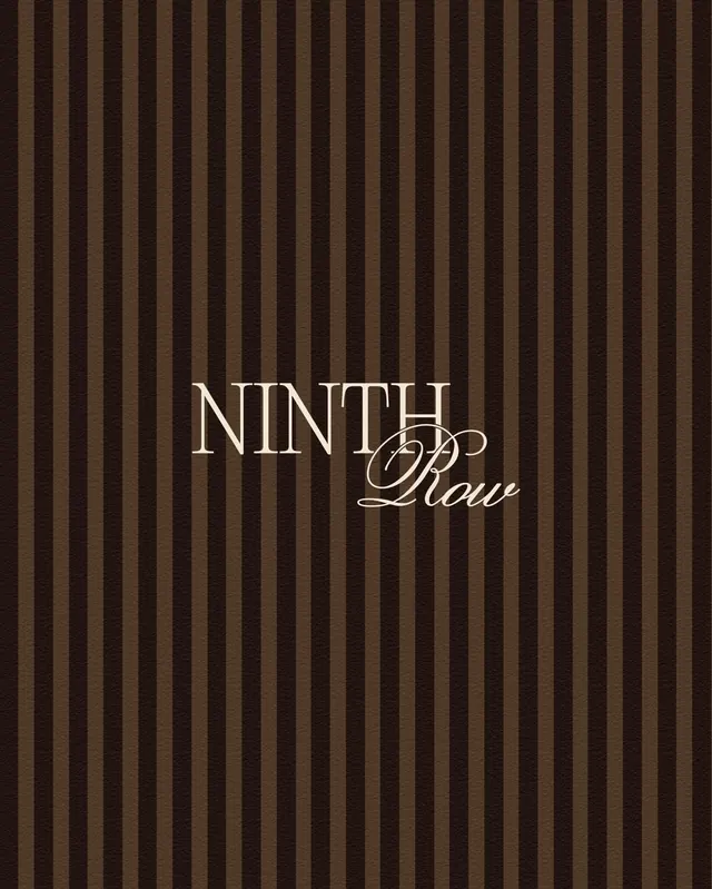 NINTH Pour luxury wine wordmark, luxury, minimal, dark