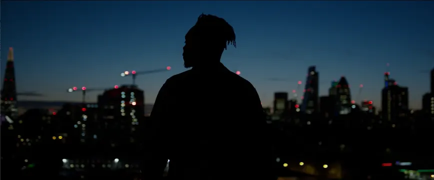 Cityscape Silhouette, minimal, dark-mode, dark