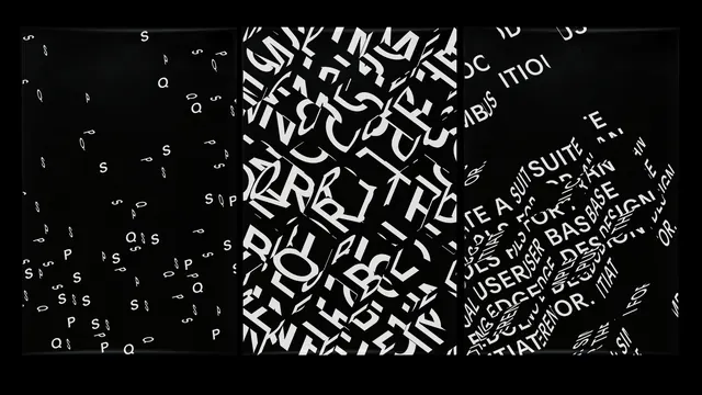 Abstract Typography Collage, brutalist, maximalist, high-contrast