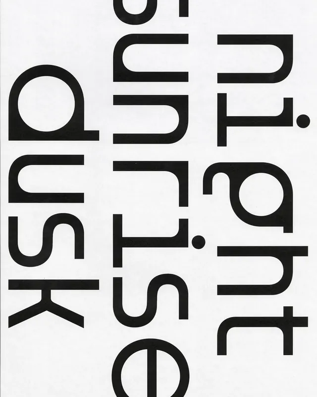 Vertical Typography Composition, brutalist, minimal, high-contrast
