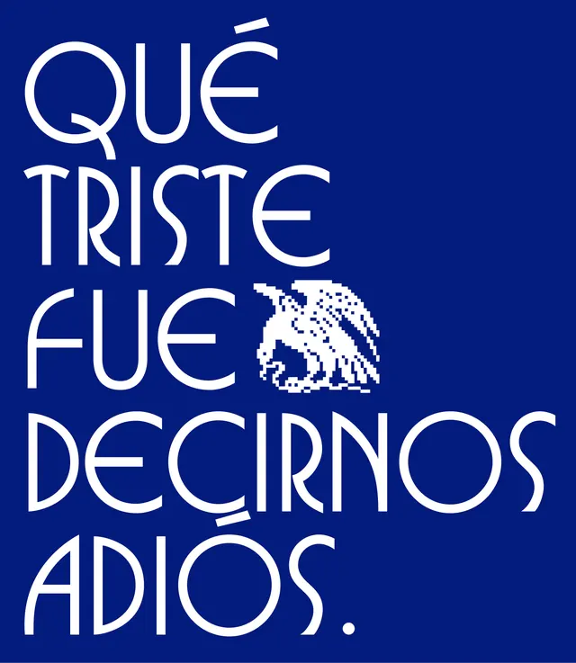 Qué Triste Fue Decirnos Adiós Typography, minimal, brutalist, high-contrast