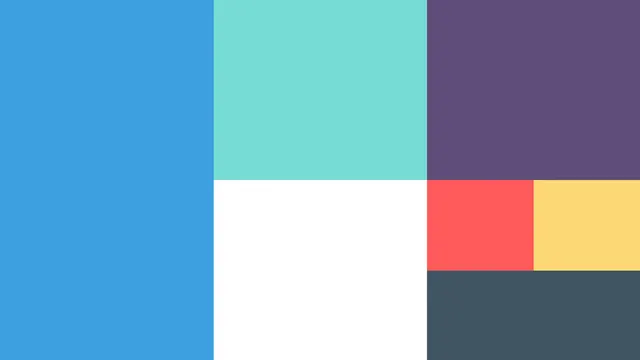 Geometric Color Block Grid, minimal, geometric, vibrant