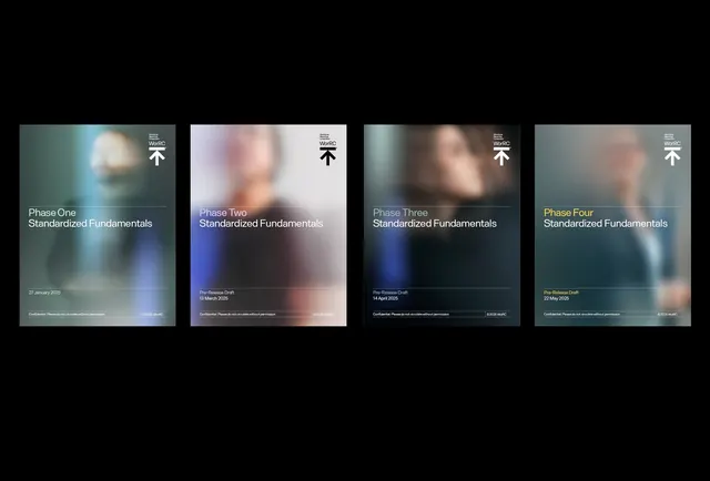 Four-phase gradient presentation sequence, minimal, gradient-heavy, dark