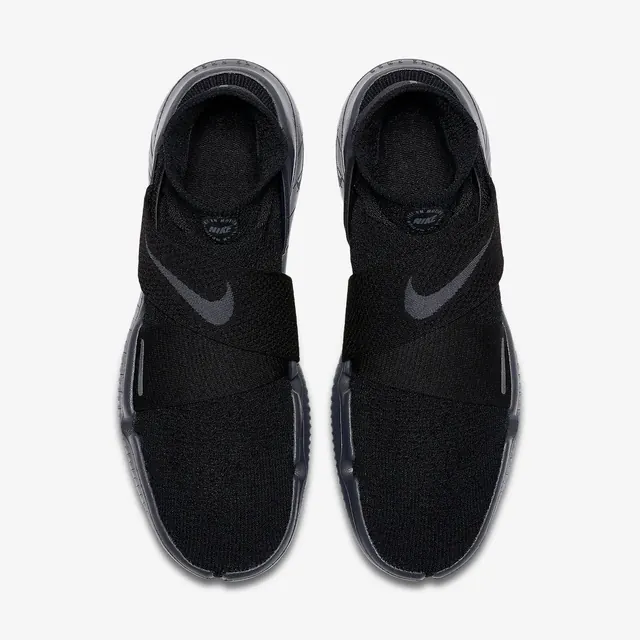 Black Athletic Sneakers, minimal, flat, monochrome