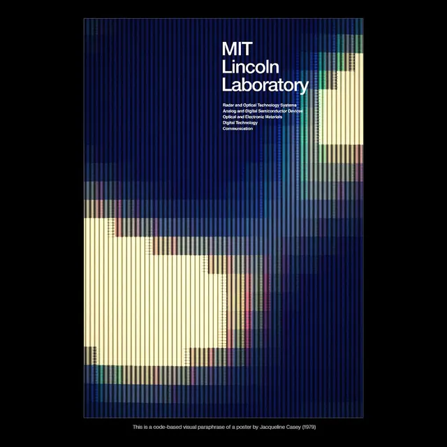 Algorithmic vertical striations poster, abstract, minimal, cool