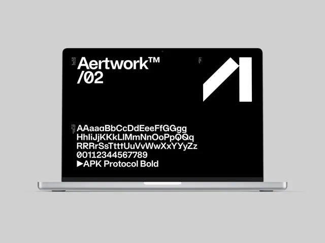Aertwork 702 Type Specimen, minimal, technical, dark