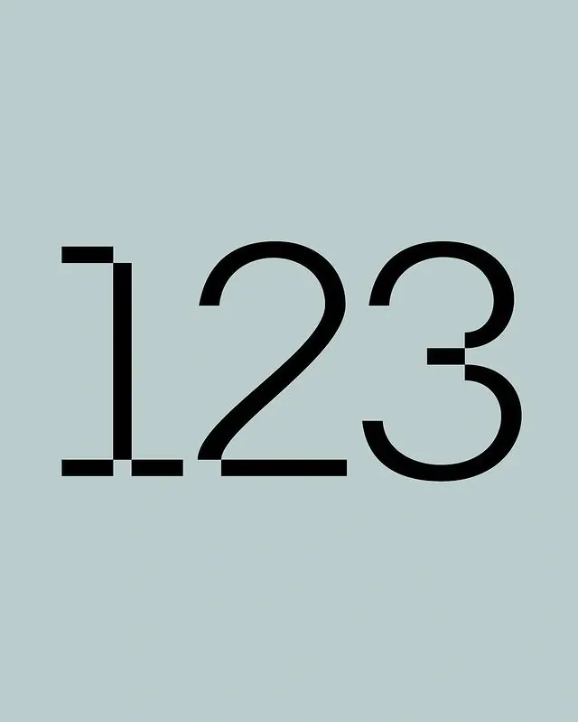 Numeric Type Specimen