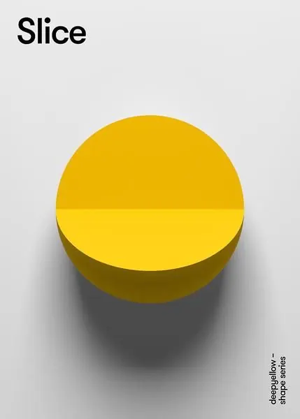Slice 3D Geometric Graphic, minimal, geometric, vibrant