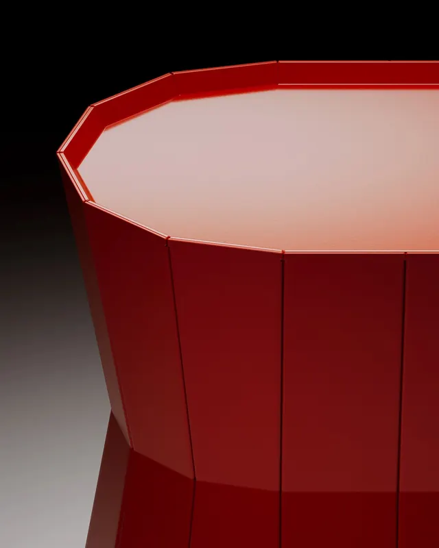 Red Cylindrical Object
