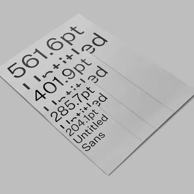 United Sans Type Specimen