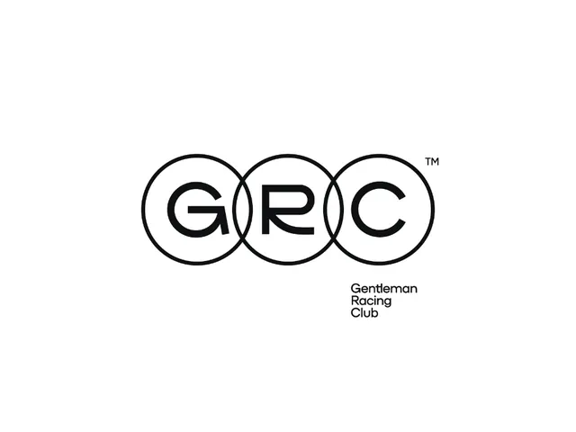 GRC Gentleman Racing Club monogram, minimal, geometric, dark