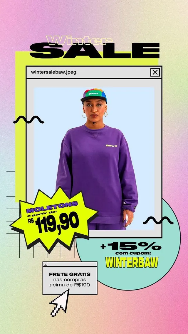 Winter Sale BAW, editorial, playful, light