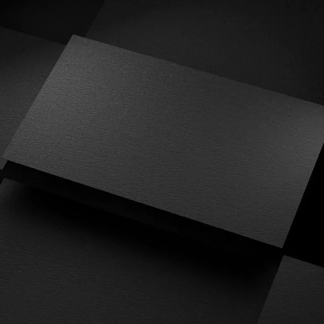 Tilted textured business card mockup, minimal, corporate-clean, dark