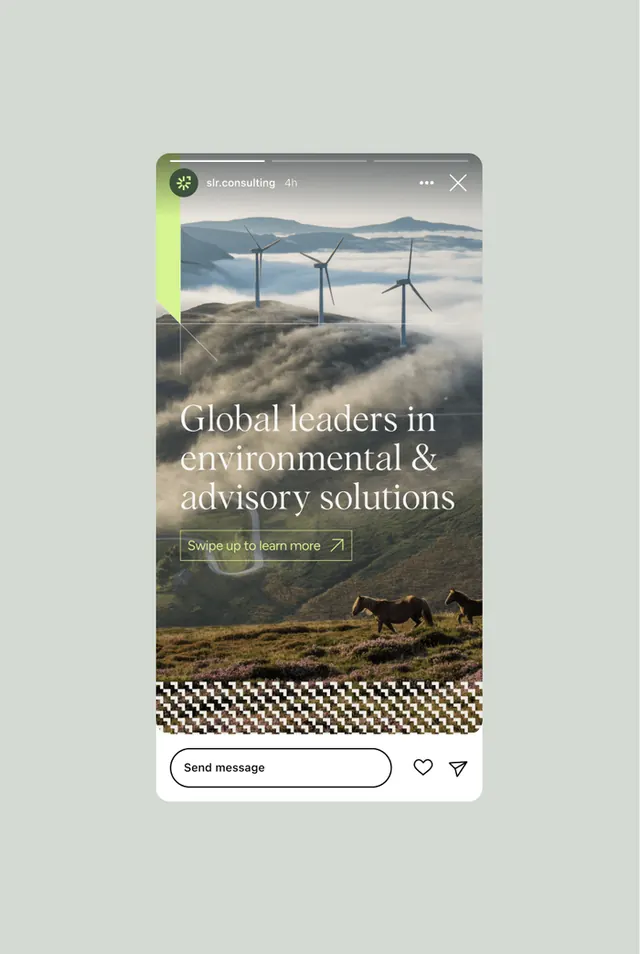 Environmental leadership mobile card, minimal, corporate-clean, light