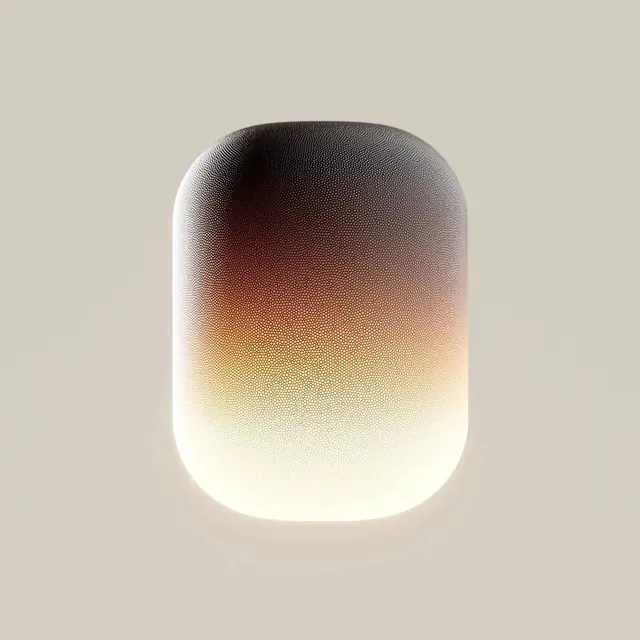 Gradient capsule lamp render, minimal, 3d-render, gradient