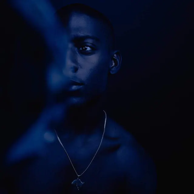 Blue Toned Portrait, dark-mode, abstract, dark