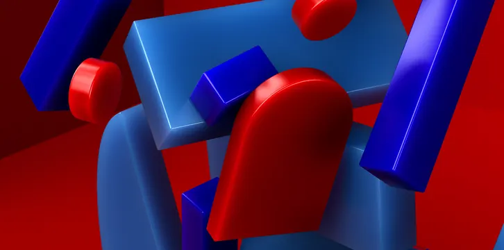 Abstract 3D Geometric Composition, 3d-render, geometric, vibrant