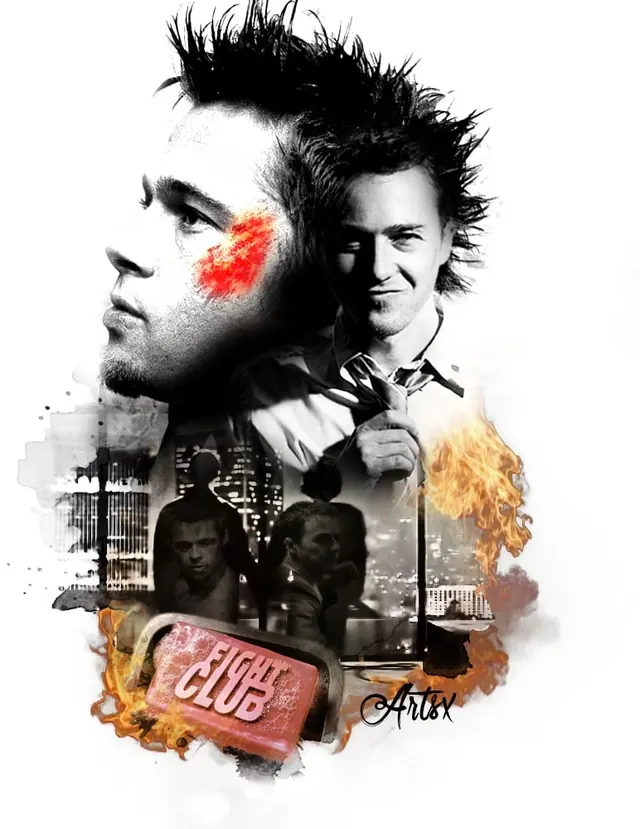 Collage Portrait with Text Overlay, maximalist, brutalist, monochrome