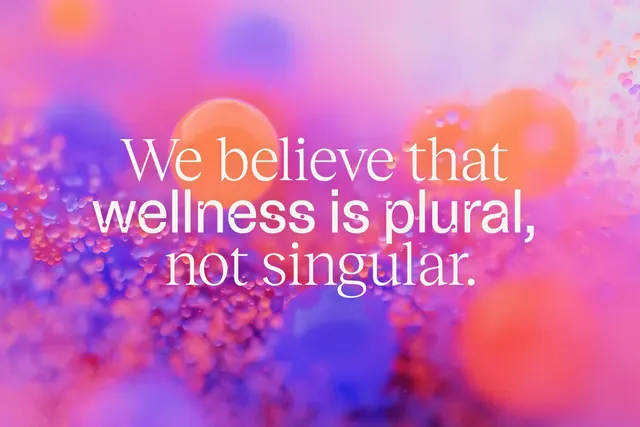 Wellness bokeh gradient quote composition, abstract, gradient-heavy, vibrant