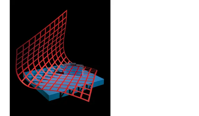 3D Wireframe Mesh Structure, geometric, abstract, dark