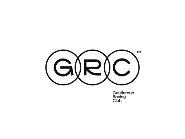Three interlocking circles logo for Gentleman Racing Club, minimal, geometric, dark