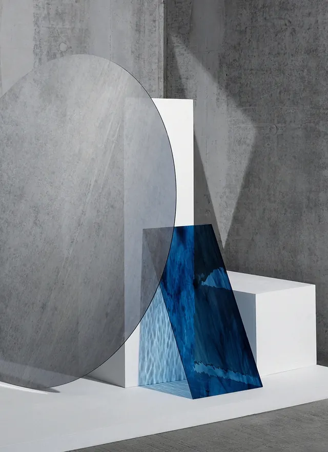 Abstract Geometric 3D Composition, minimal, geometric, muted
