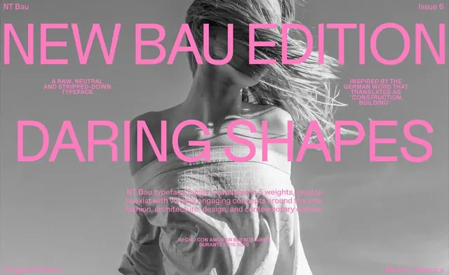New Body Fashion Daring Shapes Poster, editorial, brutalist, monochrome