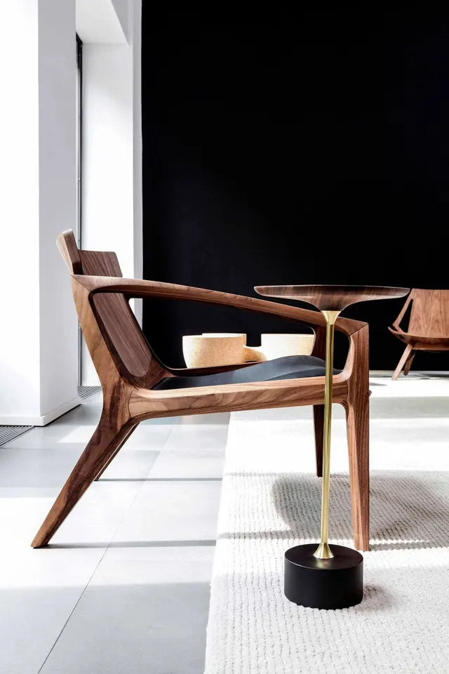 Modernist Wooden Furniture Interior, minimal, luxury, monochrome