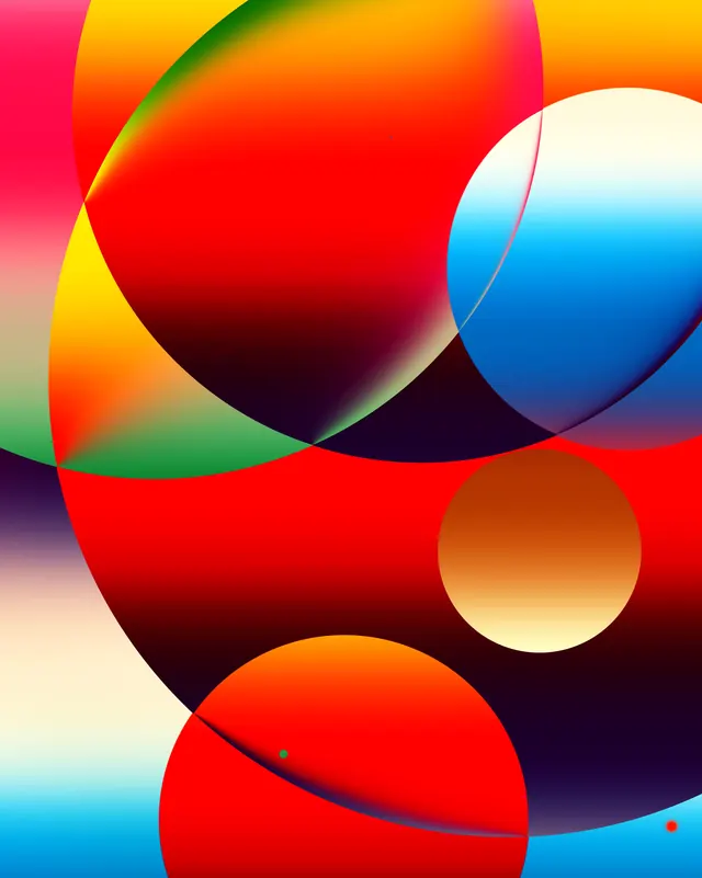 Abstract Geometric Overlap, geometric, abstract, vibrant