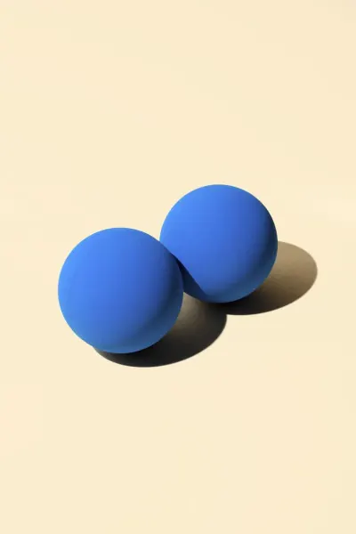 Blue Spheres 3D Render, minimal, 3d-render, vibrant