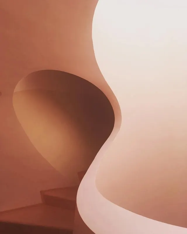 Abstract Organic Curves, minimal, organic, warm